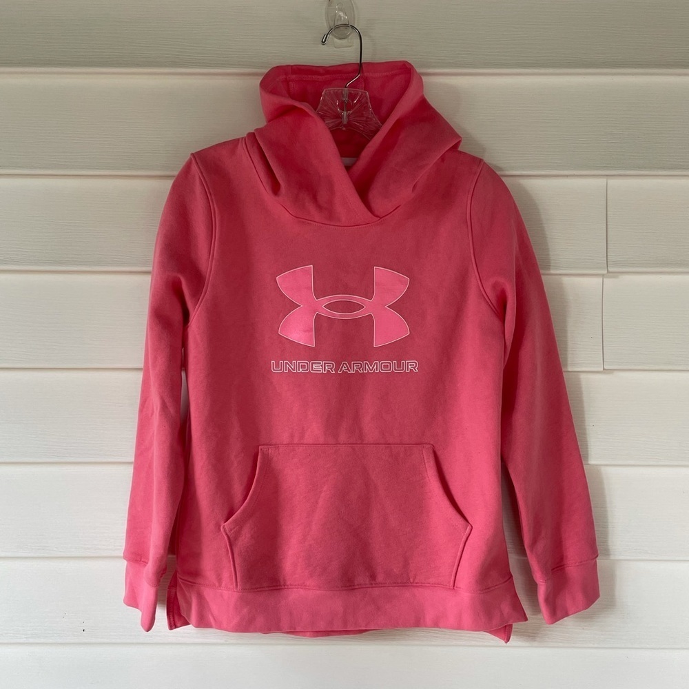 Under Armour Fleece Logo Hoodie Sz YXL